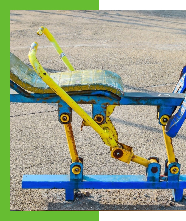 Image of an old exercise equipment